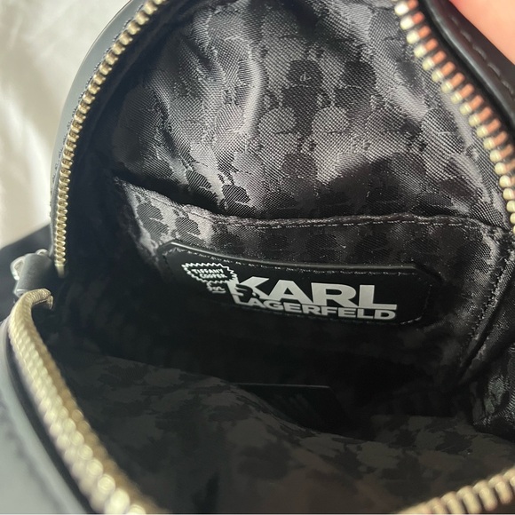 Karl Lagerfeld portrait leather bag - Picture 3 of 7